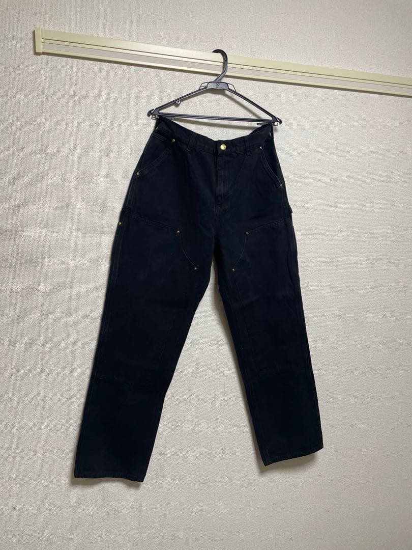 Carhartt ブラック　ダブルニーペインターダックパンツ　32×32 USA