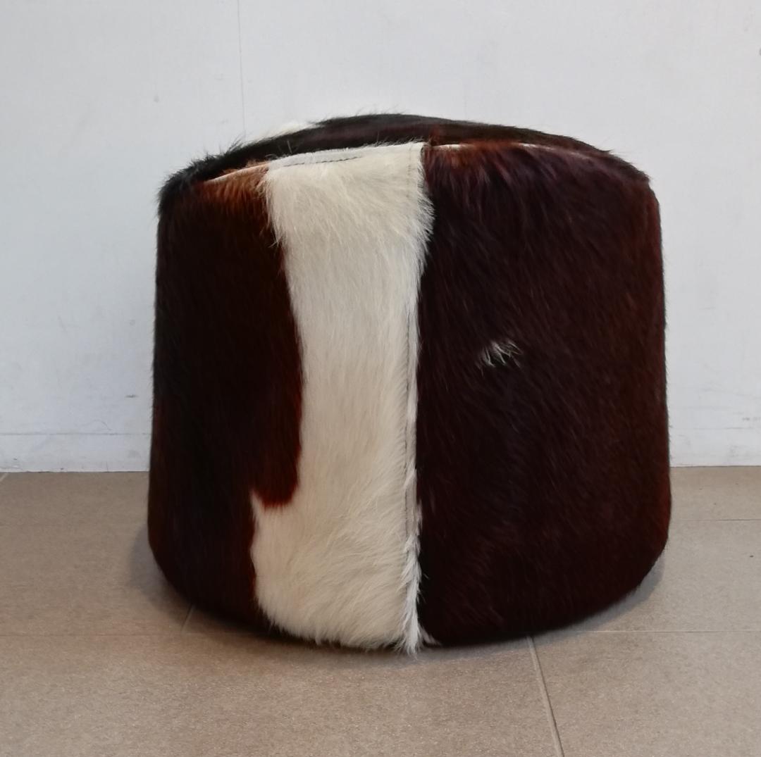 期間限定値下 希少♠IKEA/イケア　牛革　ハラコスツール　廃番品