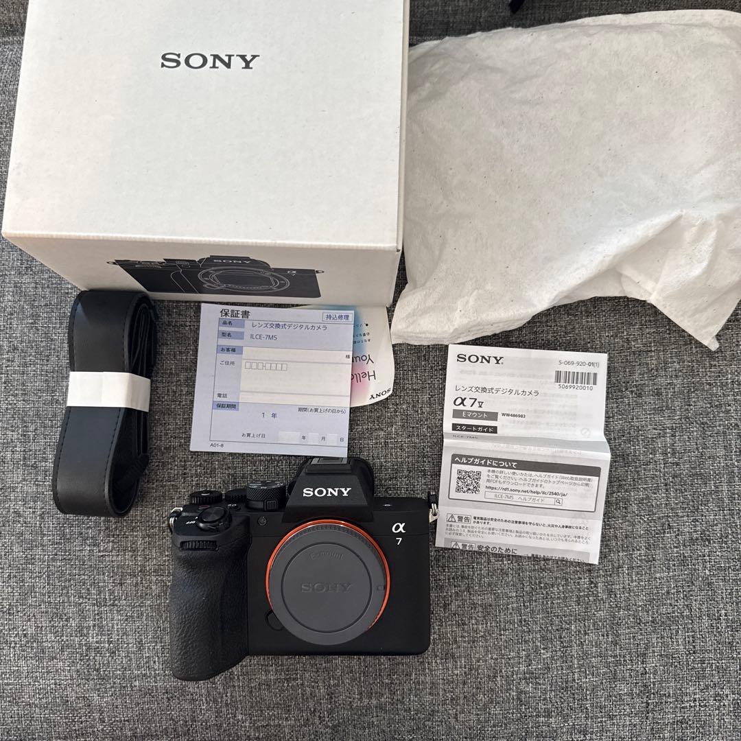 SONY α7Ⅴ ミラーレス一眼カメラ 本体　箱付属