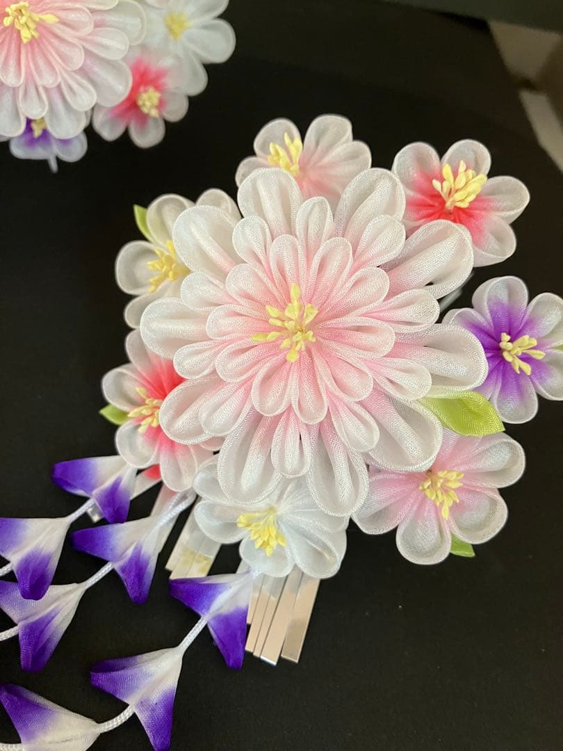 お姫様みたい！つまみかんざし　七五三　日本舞踊　つまみ細工