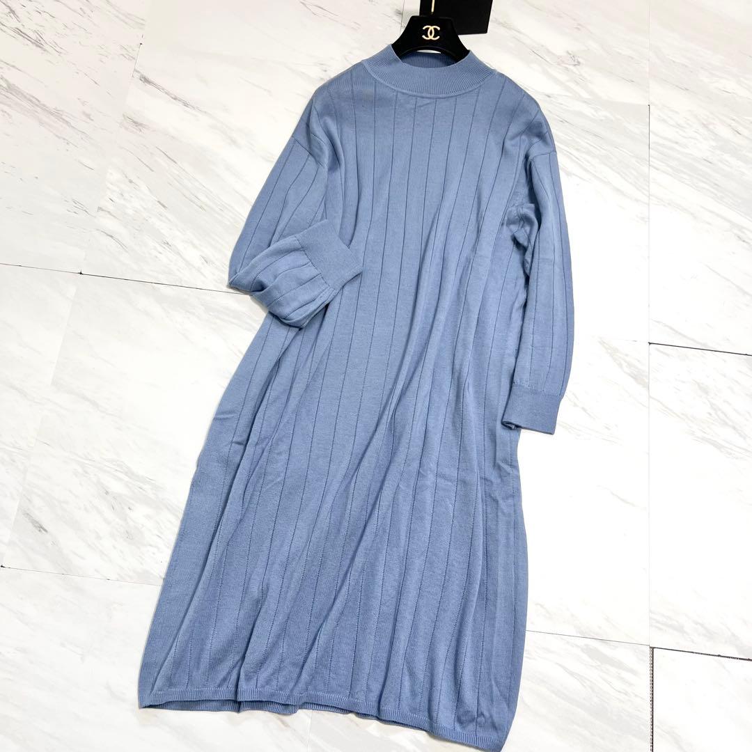 美品 3L相当♡ レリアン ニットロングワンピース 近年モデル 17+