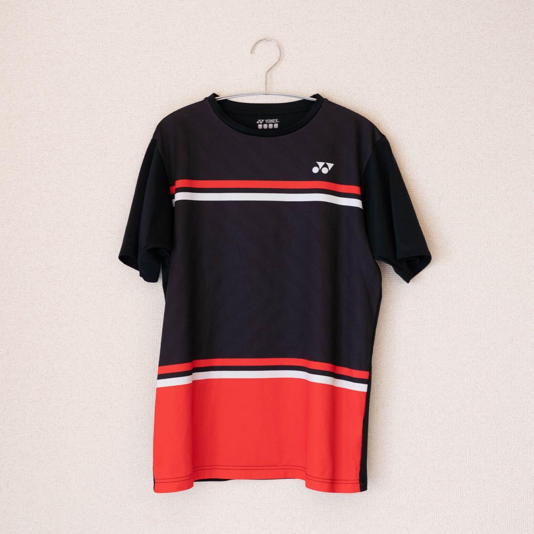 弘*史様 YONEX ゲームシャツ 柳井商工 背面 ユニ Lサイズ レッド(8）