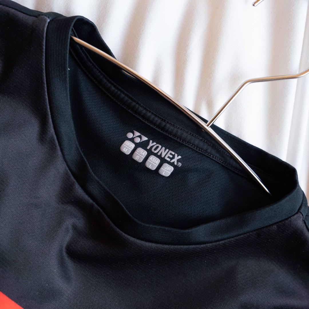 弘*史様 YONEX ゲームシャツ 柳井商工 背面 ユニ Lサイズ レッド(8）