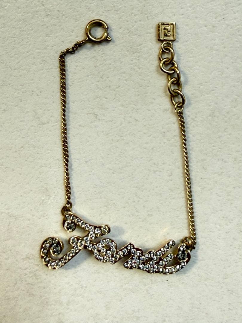 FENDI ラインストーン　ブレスレット