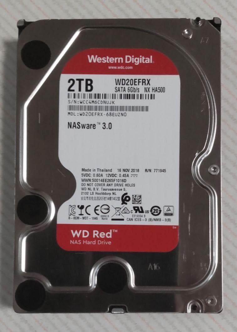 DIGA 2TB増量修理交換用HDD DMR-BRT, BWT, BZT各品番用