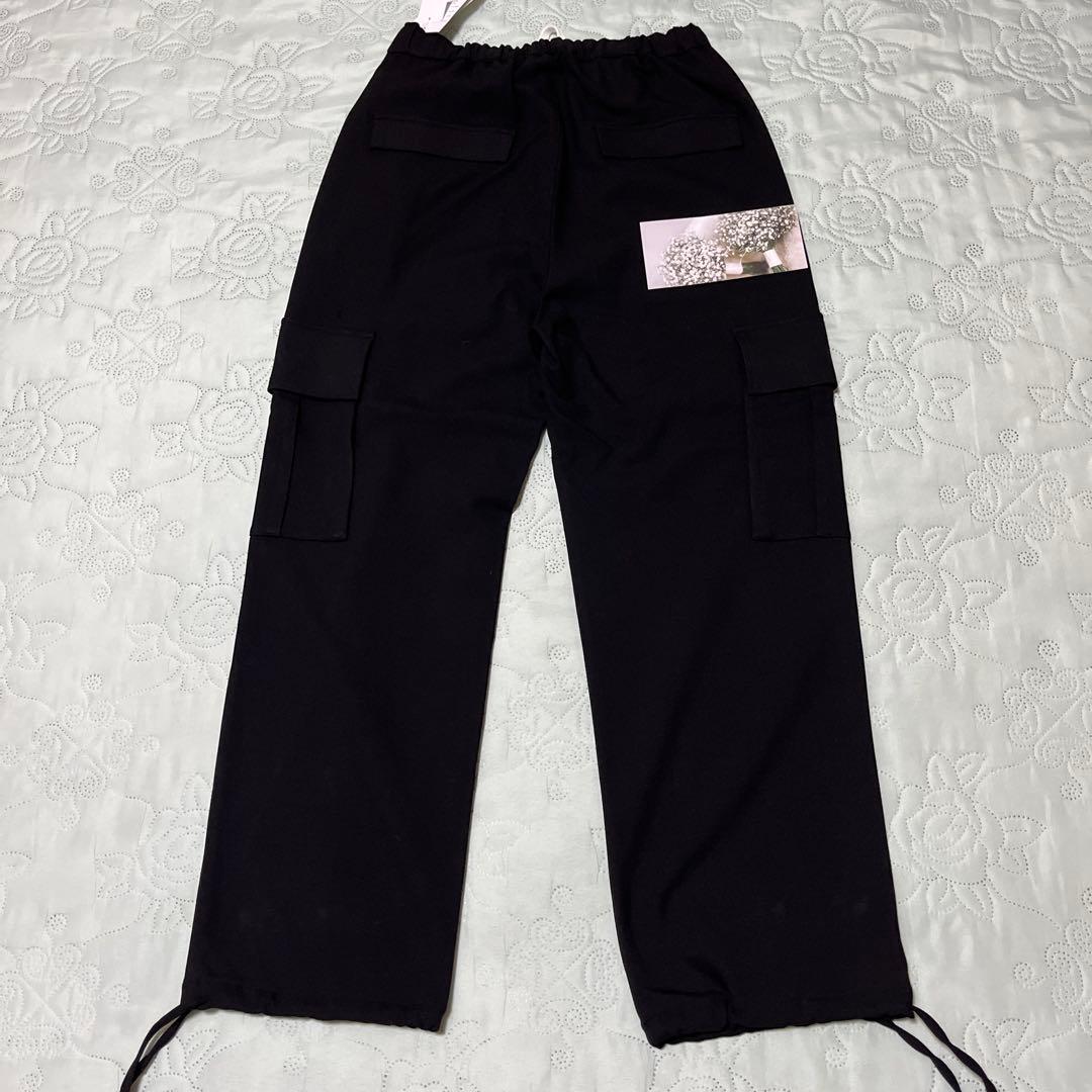 タグ付き。gypsohila ジプソフィア AW イージーカーゴパンツ ブラック