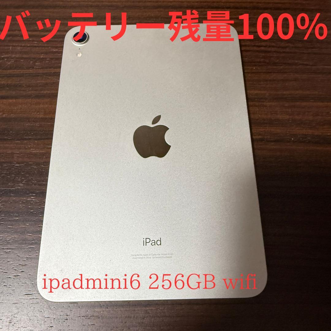 【バッテリー残量100％】iPad mini 第6世代 スターライト 256GB
