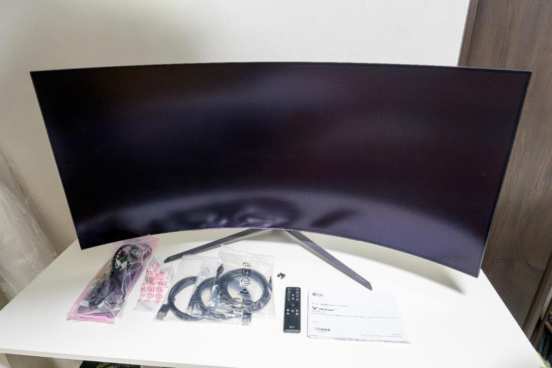 LG 44.5インチ800R湾曲ゲーミングOLEDモニター 45GR95QE-B