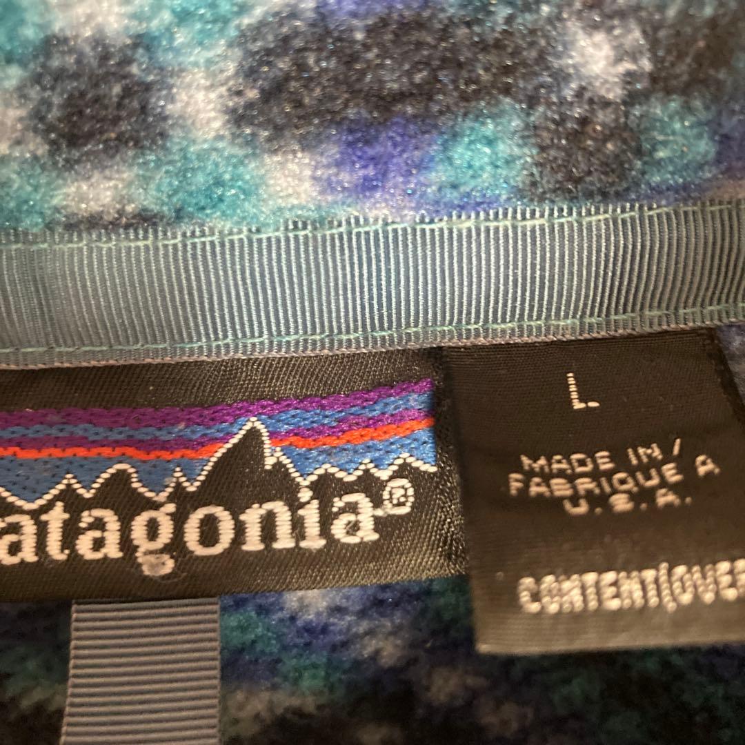 90s Patagonia snap-t パタゴニア モザイク 総柄　USA製