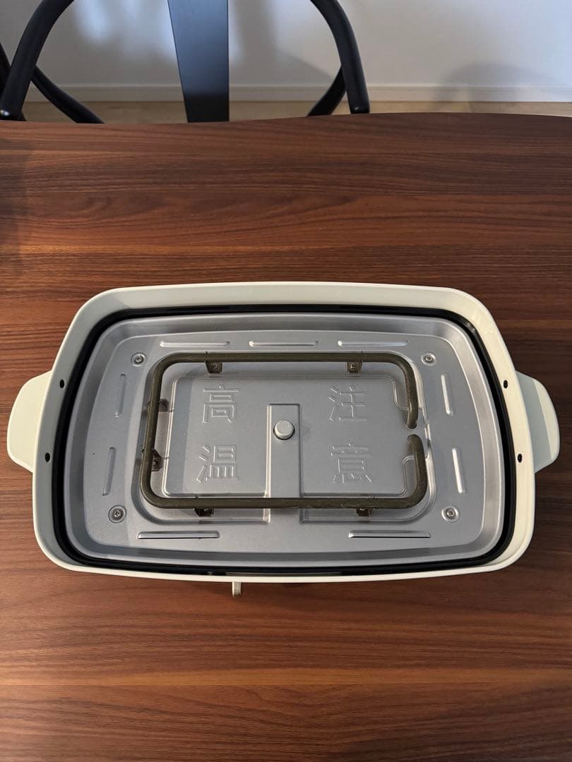 BRUNO ホットプレートグランデサイズ 深鍋セット ホワイト　蒸し網付き