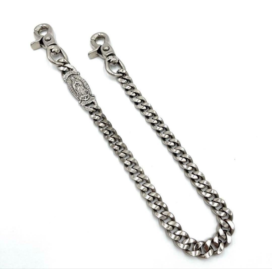 6a01_希少 CRIMIE マリア ウォレットチェーン 肉厚 51cm