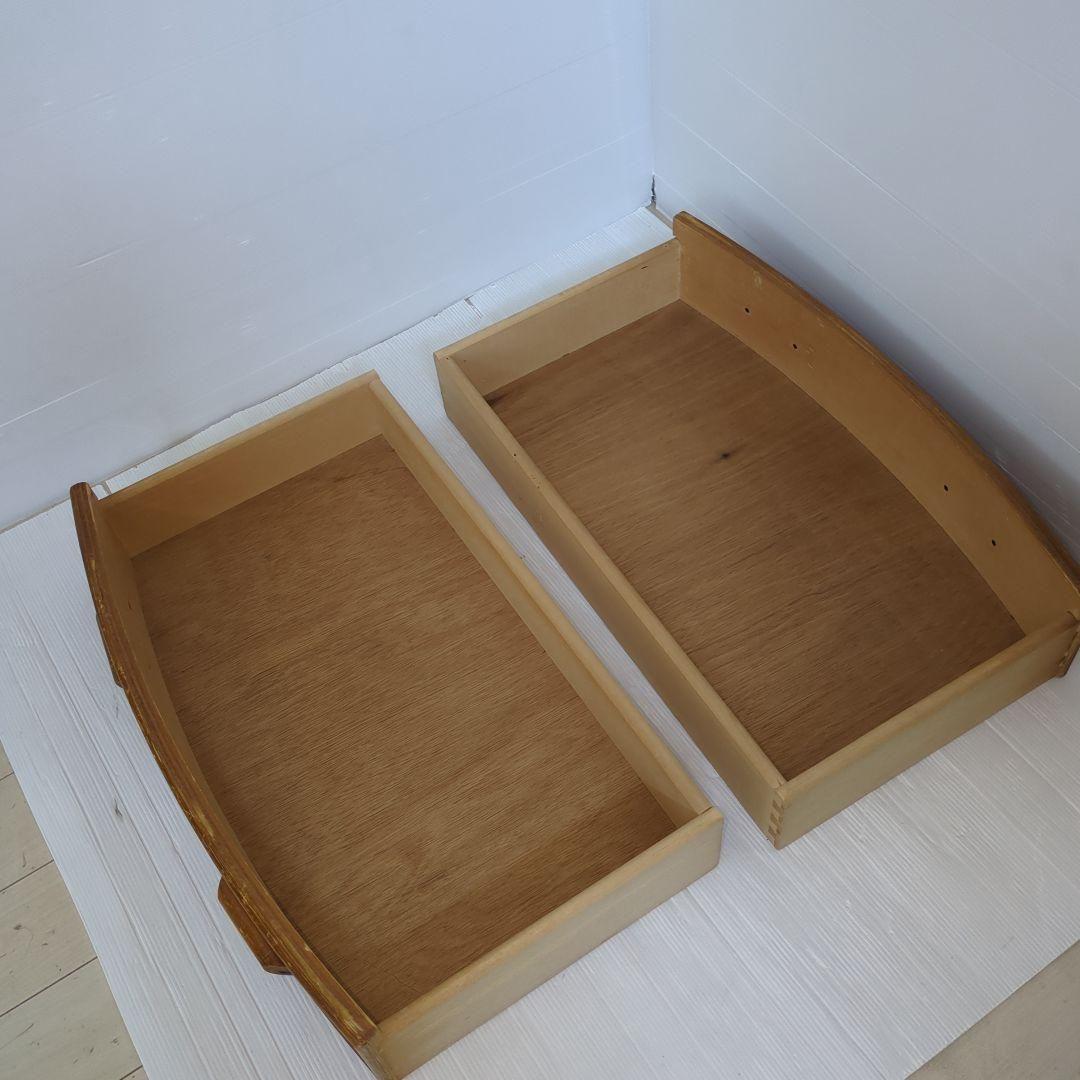 古家具◾️ナチュラル天然素材 5杯 籐ラタンチェスト/ 整理棚