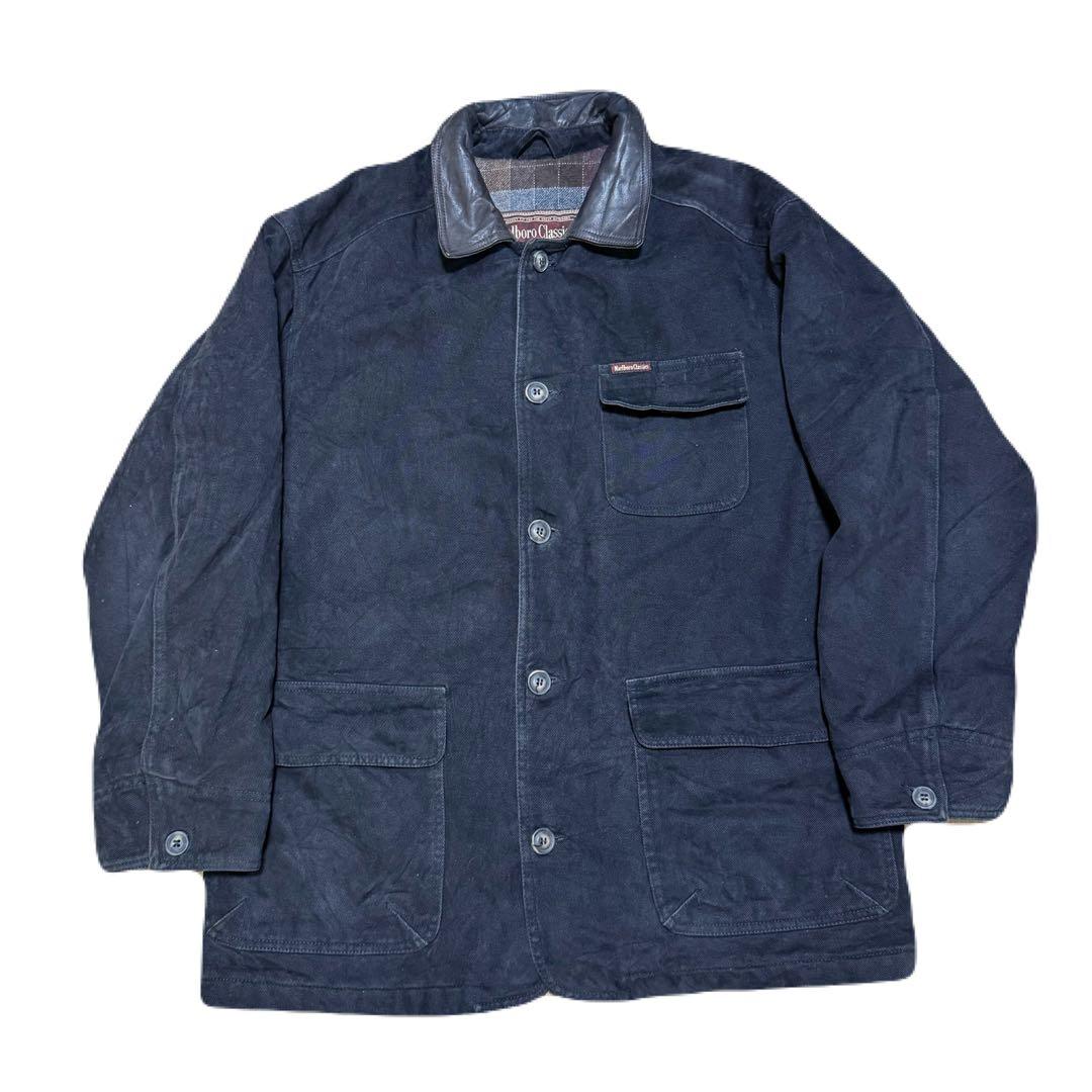 Marlboro Classics カバーオール 90s マルボロ 襟レザー