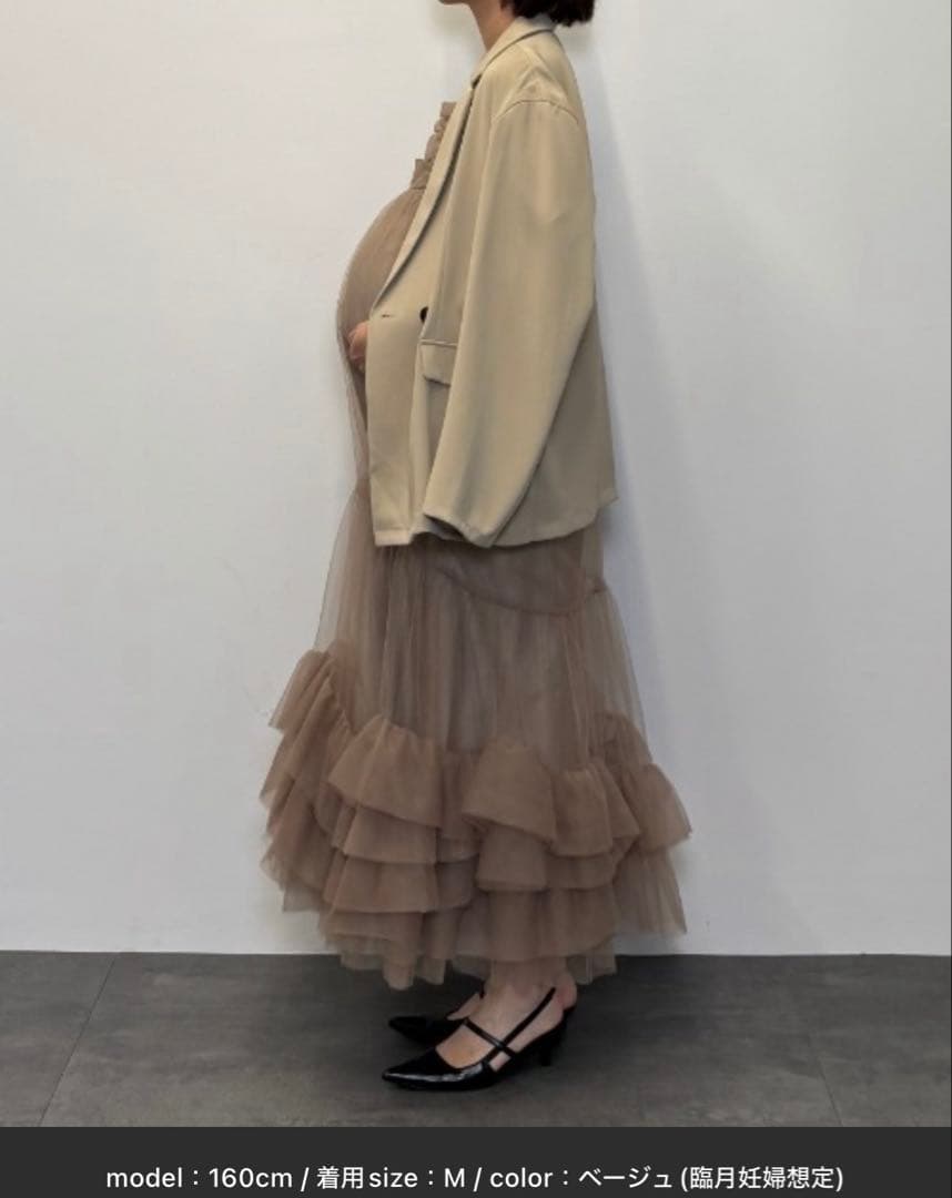 ANDRESD ボリュームチュールジャケットセットドレス