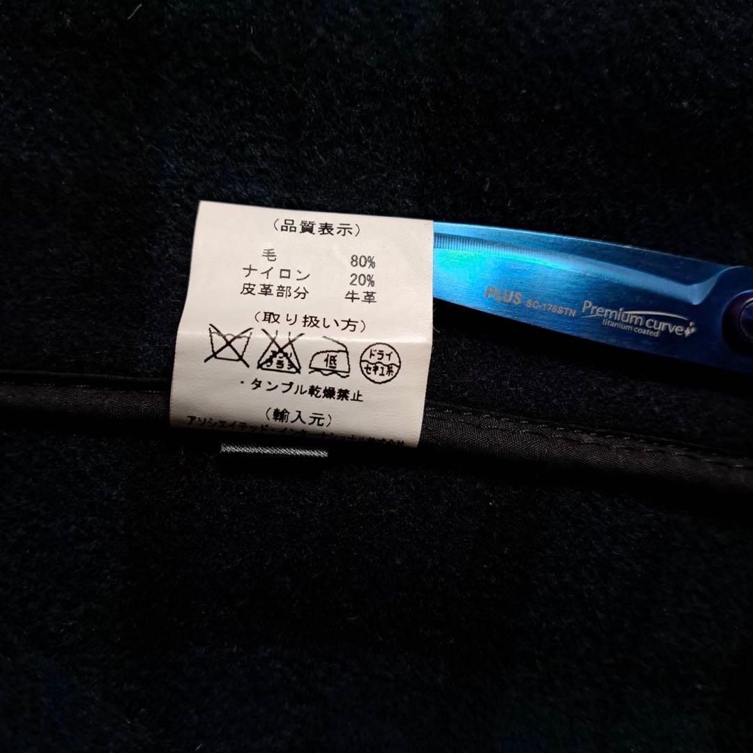 極美品　Gloverall ブラックウォッチ ダッフルコート ネイビー