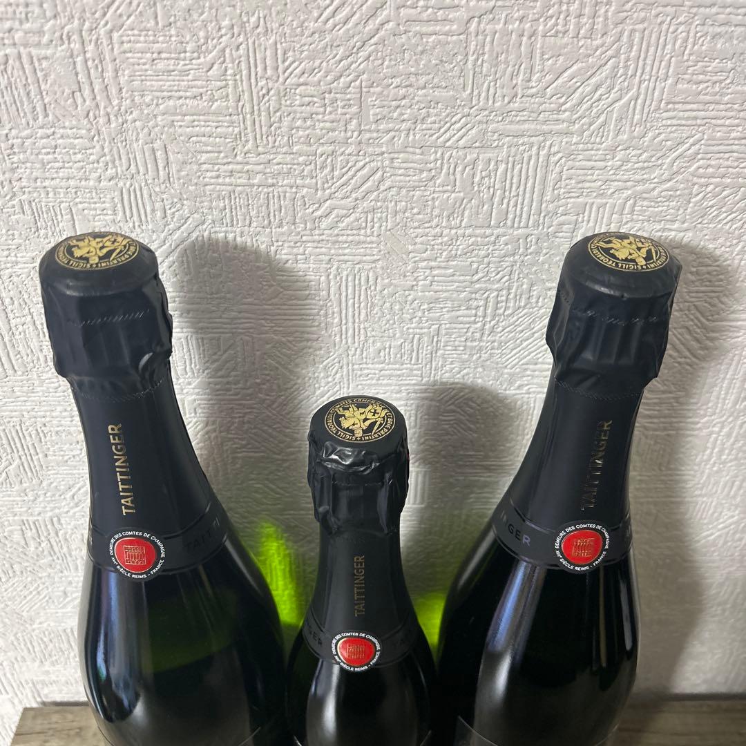 慈雨Taittinger シャンパン 3本セット