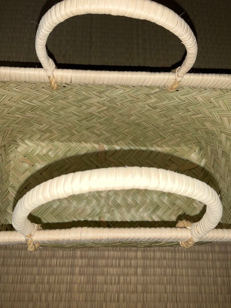 鳥越竹細工　市場かご　エコバッグ　ミニサイズ　一尺　新品　●特選●2個セット