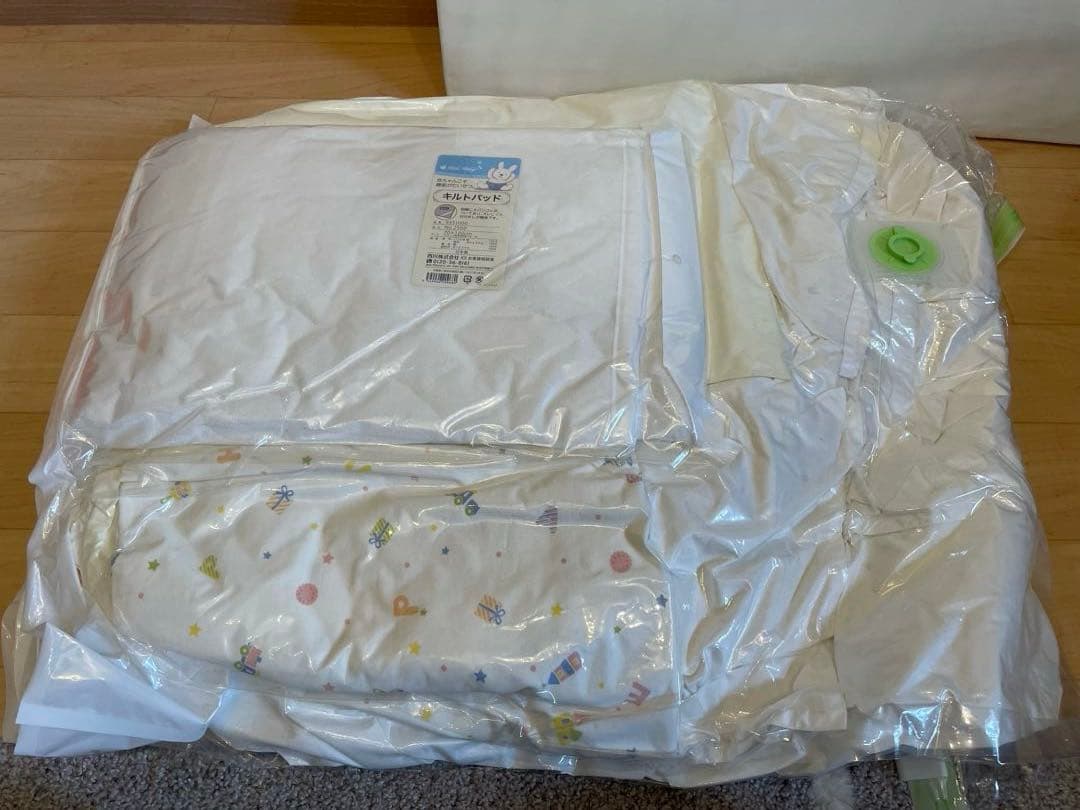 【美品】京都西川　ローズベビー 羽毛ふとん 10点セット 色:クリーム