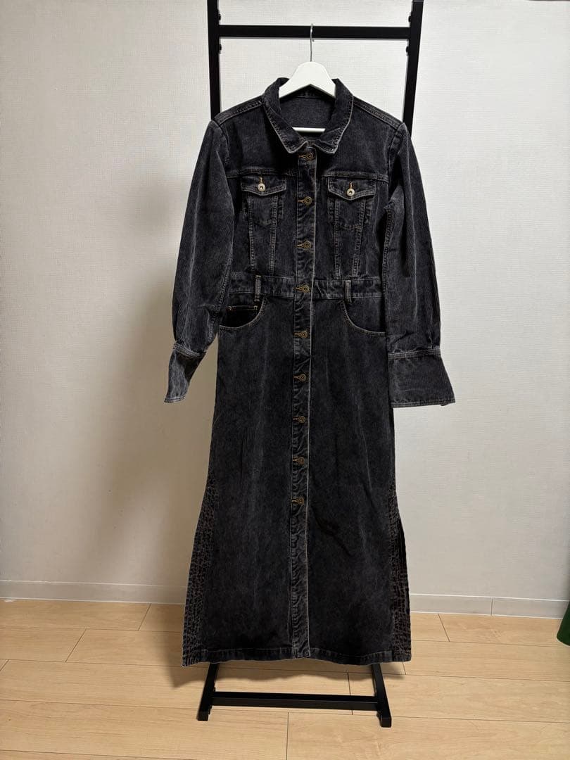 新品 Ameri I LINE CORDUROY SHIRT DRESS S