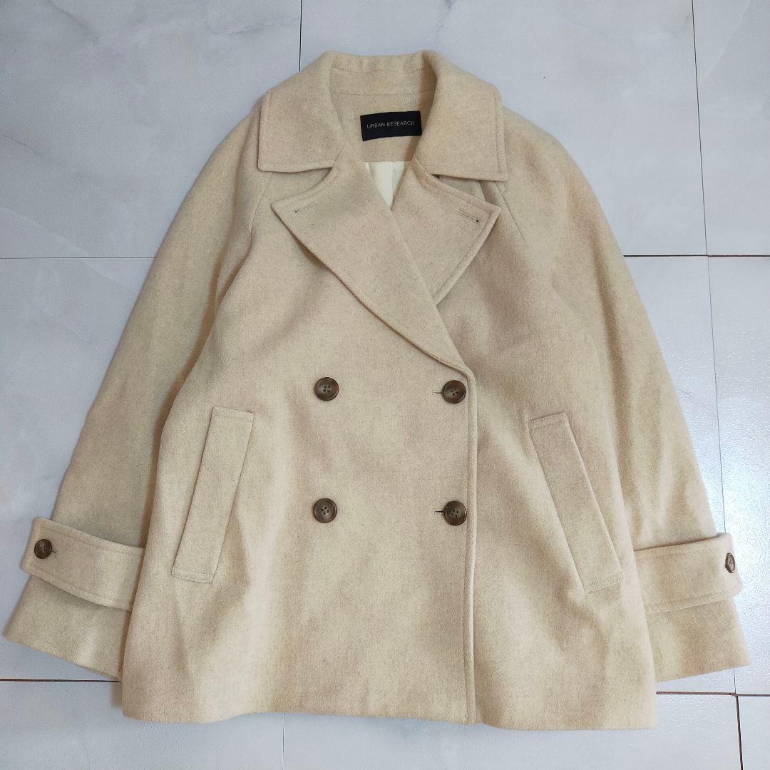 アーバンリサーチ　URBAN RESERCH スーパー100メルトンPコート