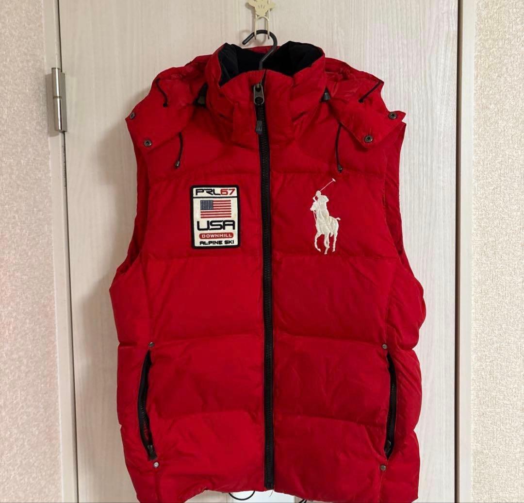 polo Ralph Lauren ラルフローレン　ダウンベスト　赤