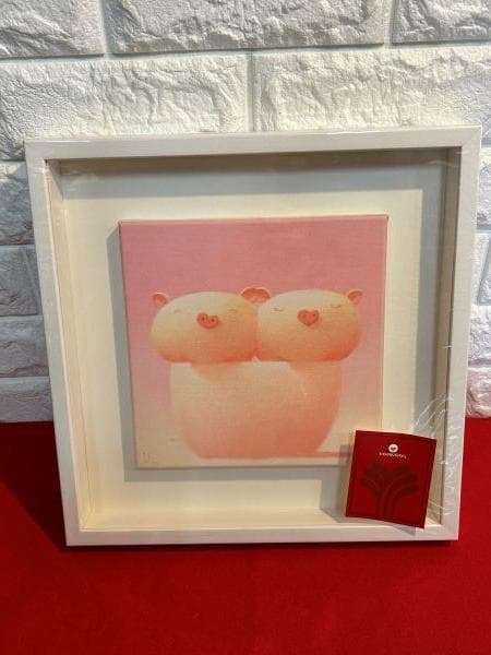 Y　生活に彩りを❤新品未開封⭐︎渡辺宏 版画（キャンバスジクレー） こころひとつ