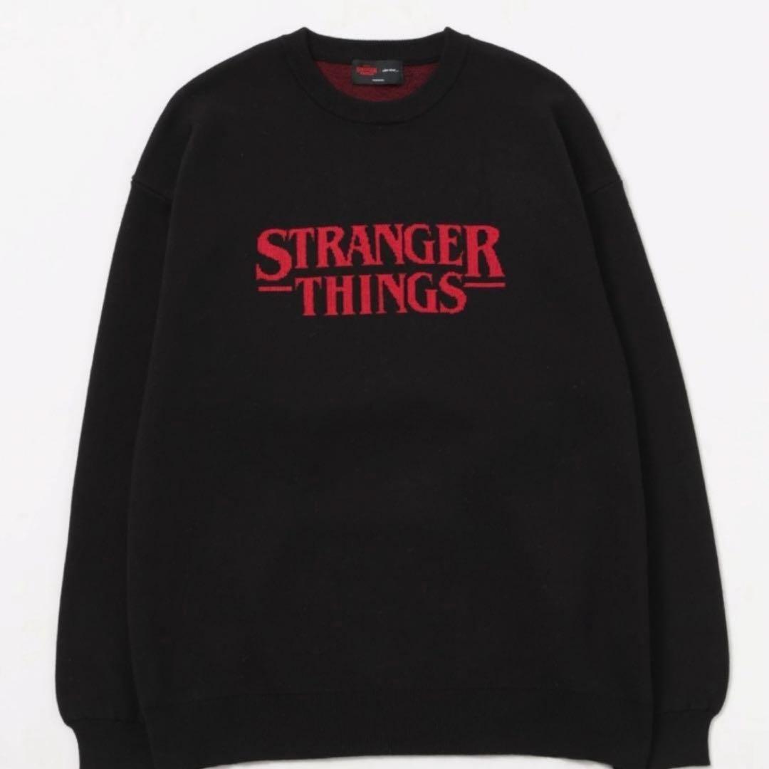 STRANGER THINGS コラボジャカードニットプルオーバー L