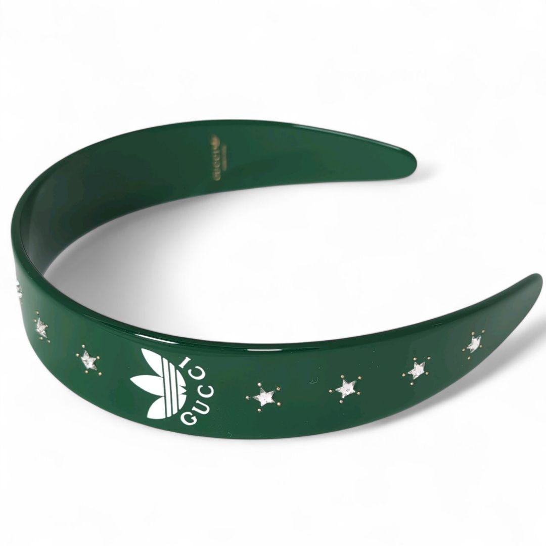 極美品☆adidas x GUCCIコラボ グリーン カチューシャ ヘッドバンド
