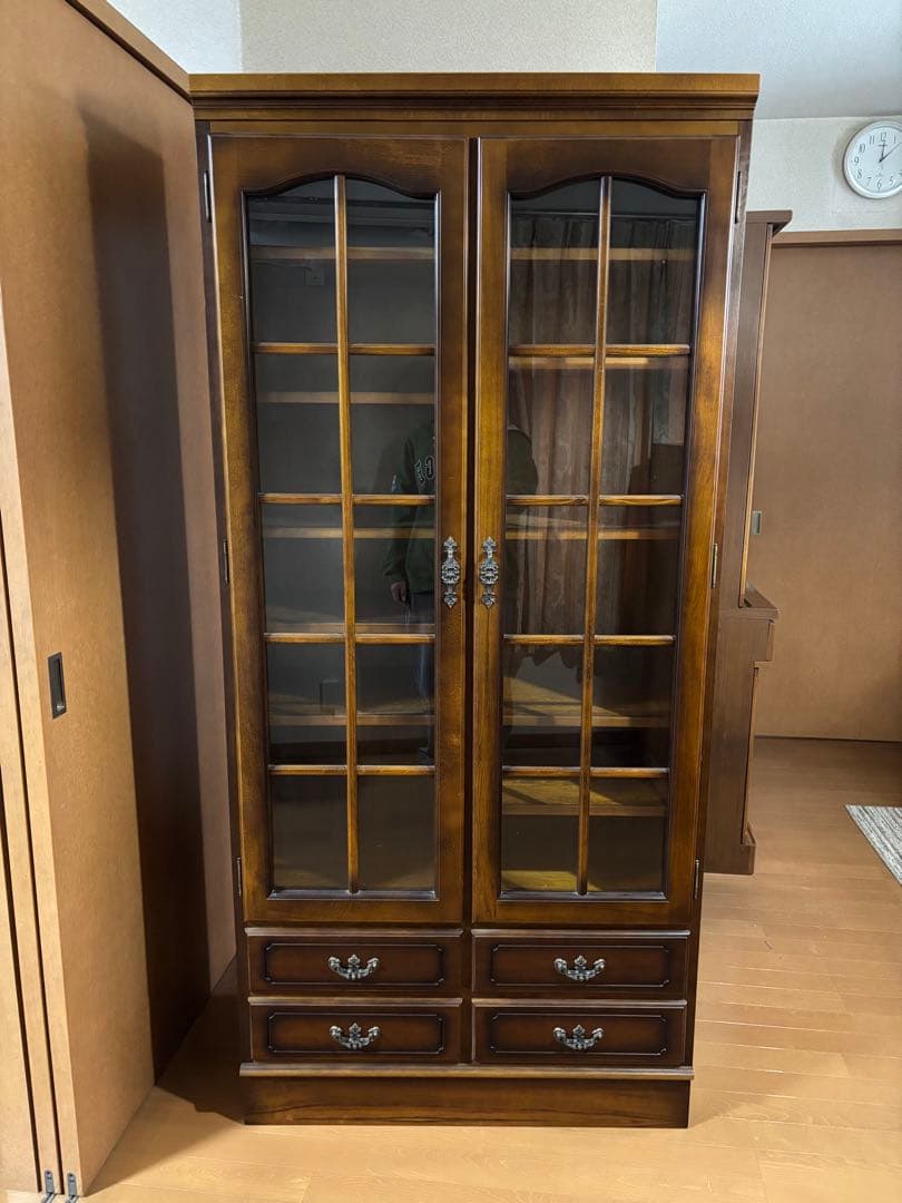 カリモク　コロニアル　ブックシェルフ　引き取り限定