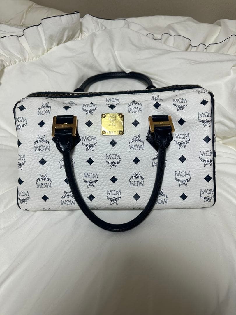 MCM ロゴプリント ハンドバッグ