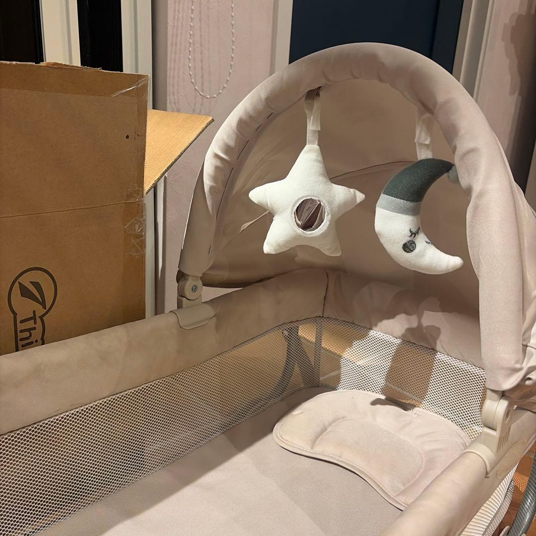 Thinkmax ベビーベッド 折りたたみ 添い寝 揺りかご おむつ交換台