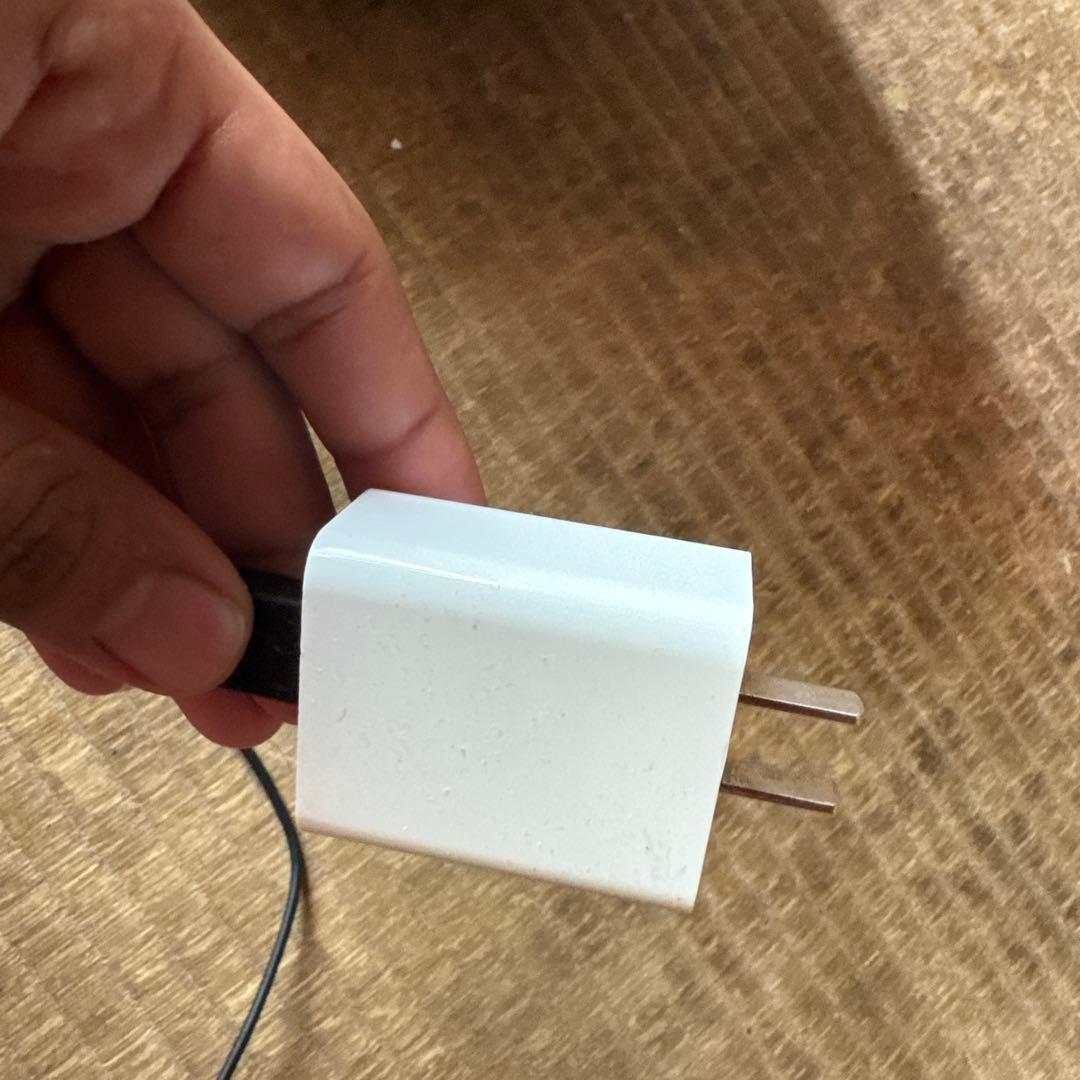 ホワイト USB ACアダプター 2ピン