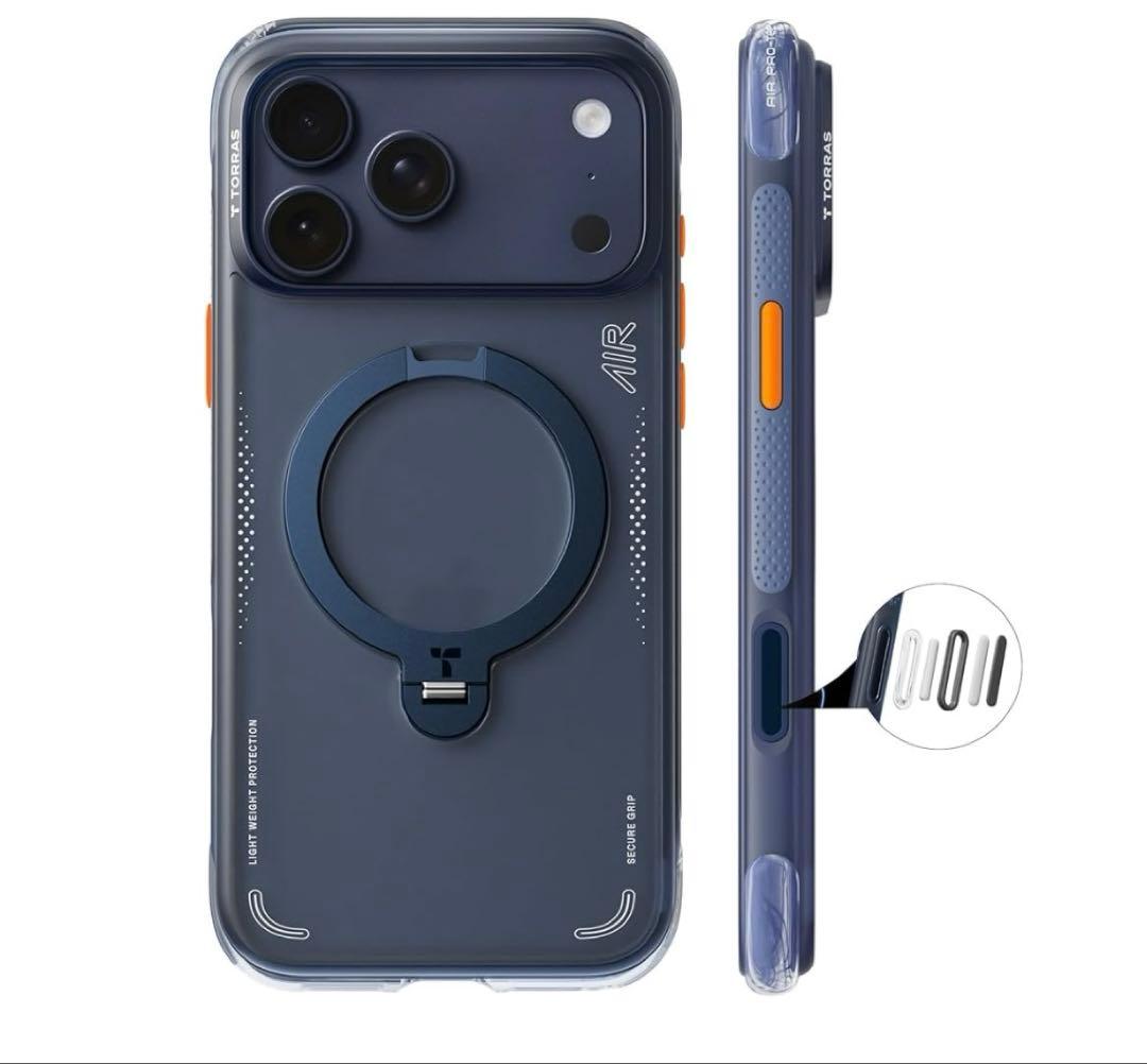 TORRAS iPhone 17 Pro Maxケース エアバッグ マグセーフ