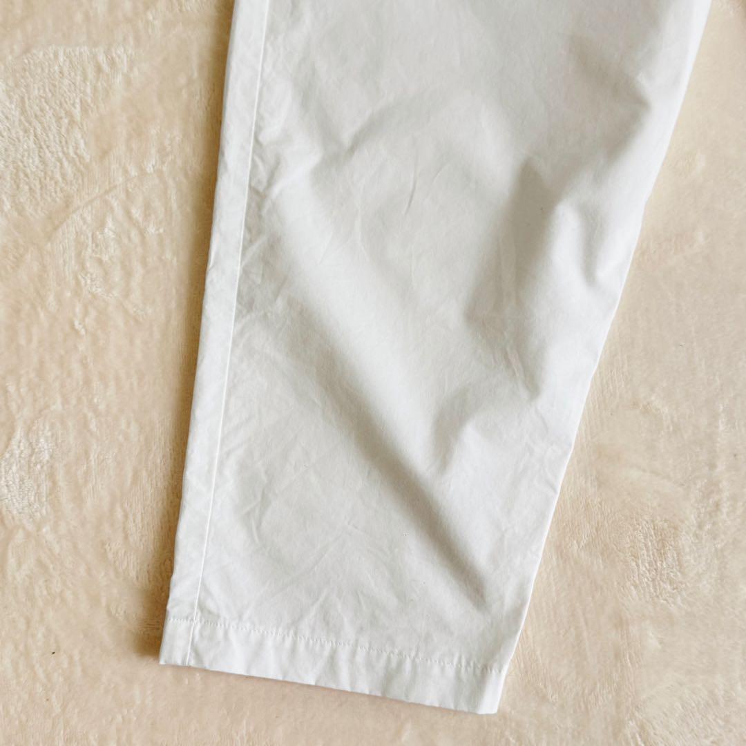 【美品】yoli ヨリ コットンテーパードパンツ ホワイト
