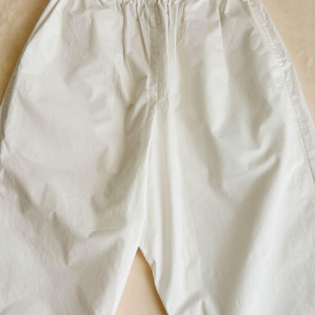 【美品】yoli ヨリ コットンテーパードパンツ ホワイト