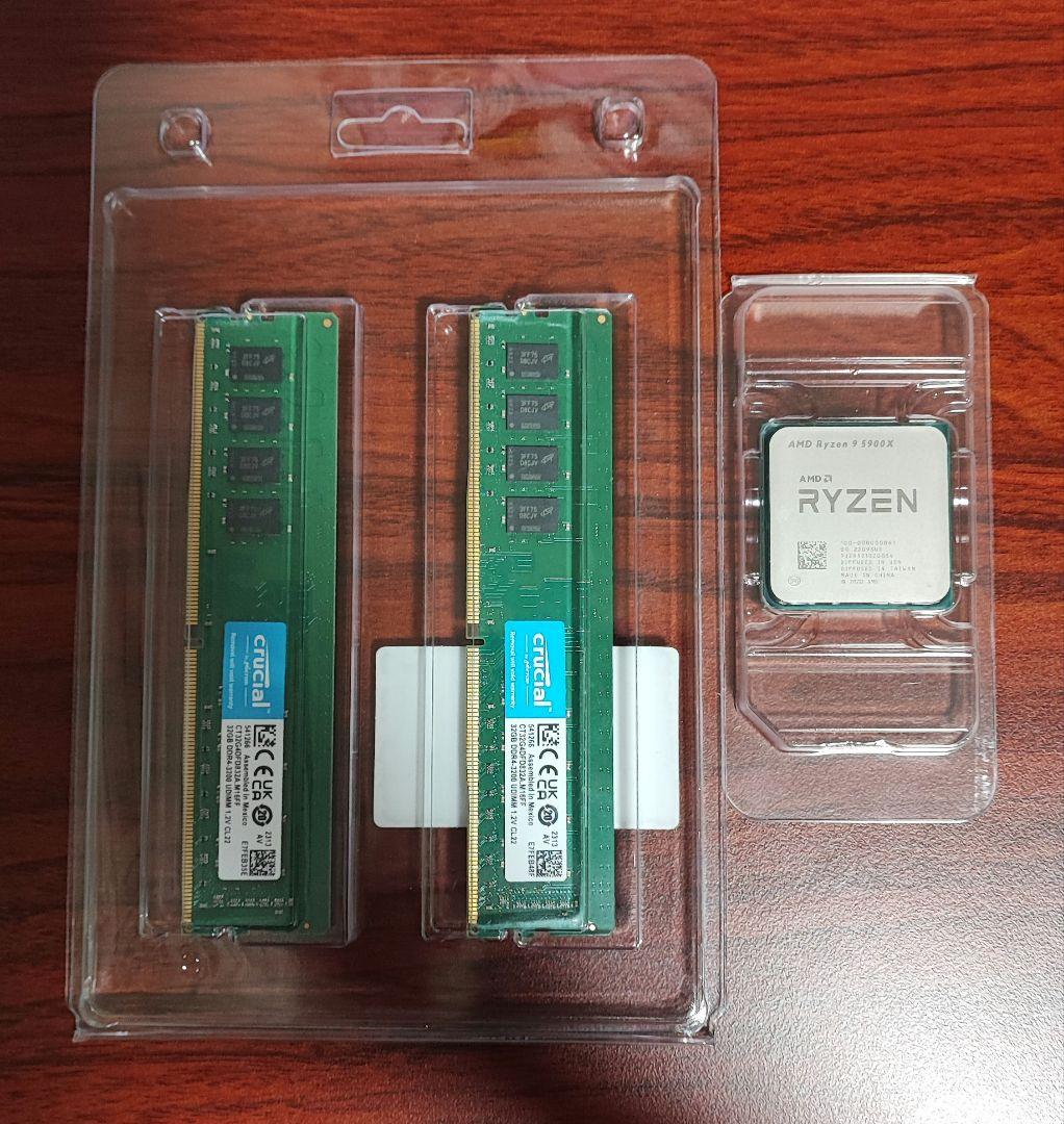 AMD Ryzen9 5900x , DDR4-3200 32GB×2