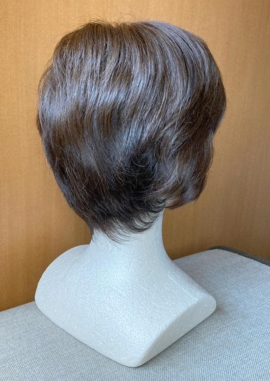 マダムヒロコ　キューティーショート　総手植え　人毛MIX　 ブラウン