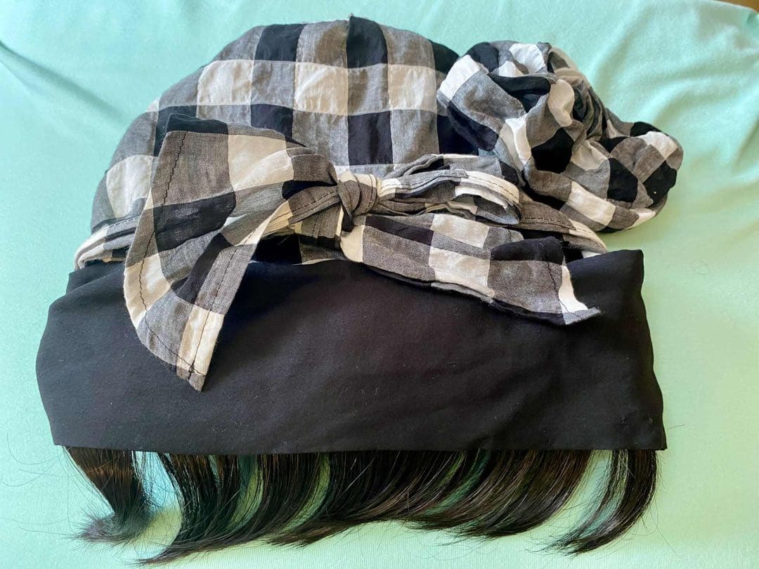 BAREN バレン ケア帽子 スカーフハット／前髪ウイッグ（チョコブラウン）