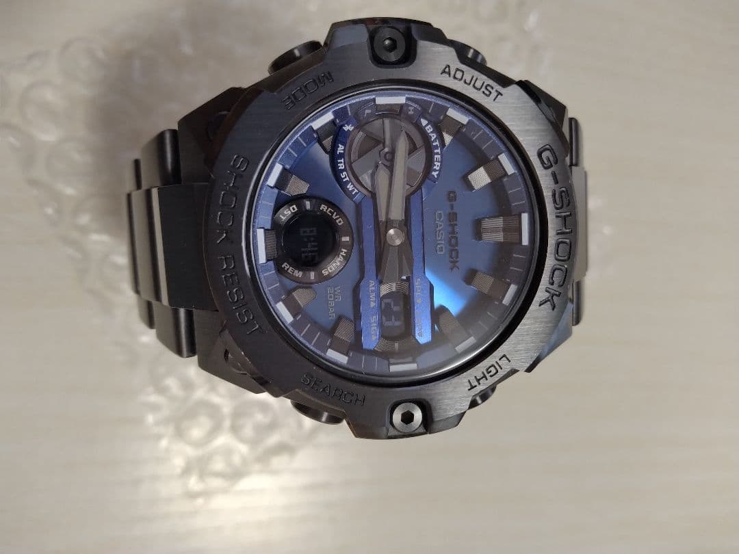 （60）【極美品】G-SHOCK GST-B400BD　ブルー ブラック