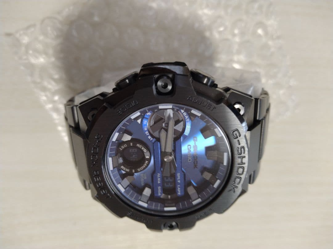 （60）【極美品】G-SHOCK GST-B400BD　ブルー ブラック