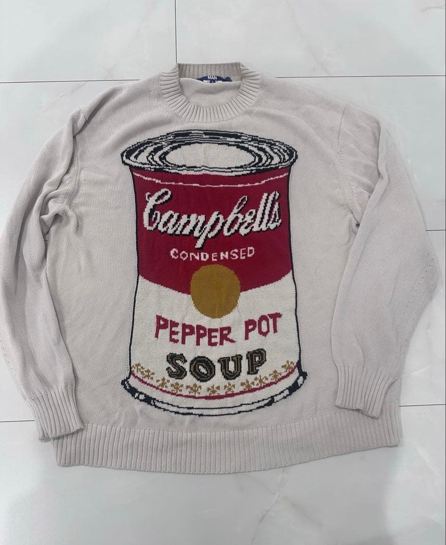 希少JUNYA WATANABE MAN アンディウォーホール　コットンニット