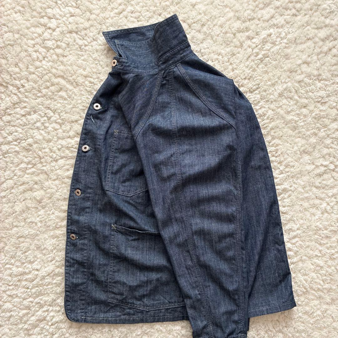 美品濃紺USA製POST OVERALLS デニムカバーオール M エンジニア