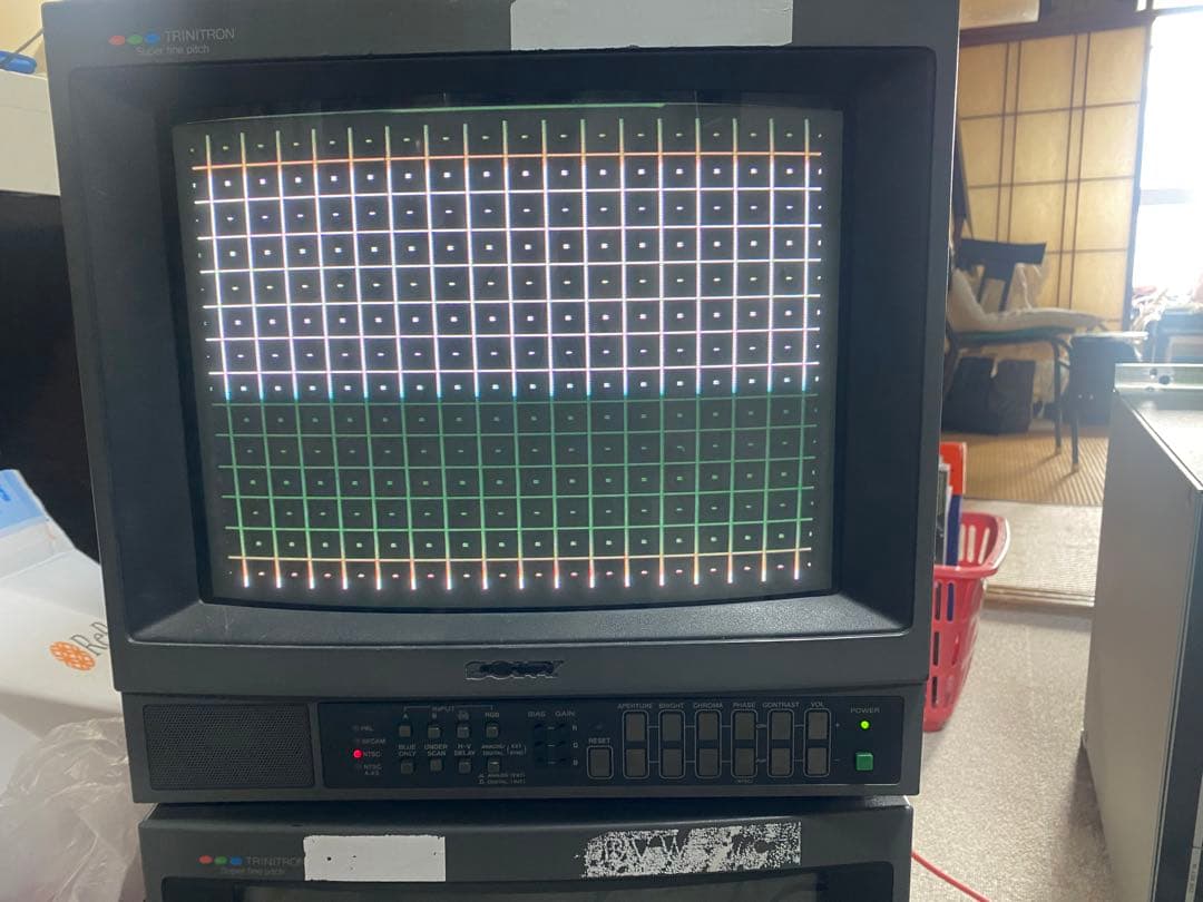 値下げ完動スーパーファインピッチソニーブラウン管モニター　PVM-1442QM