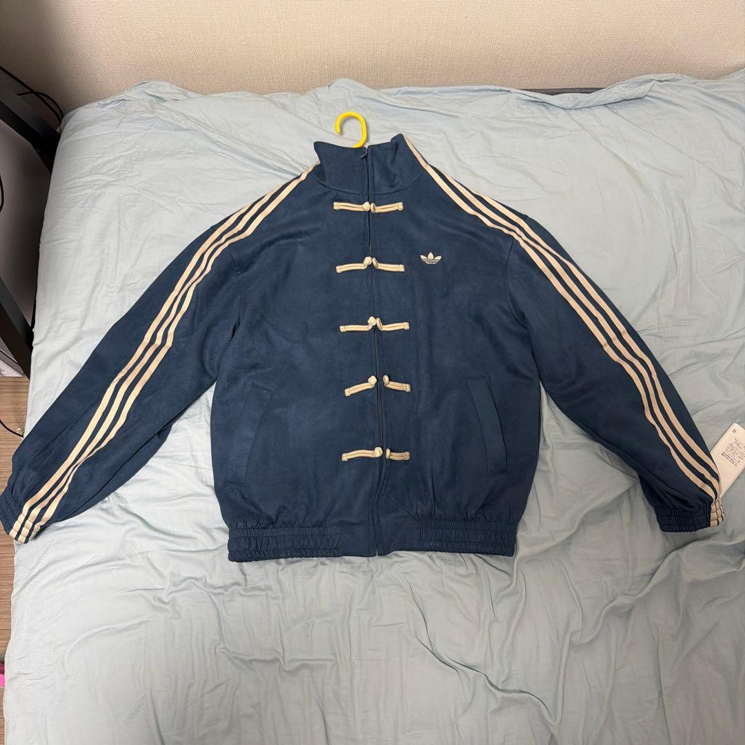 アディダス　チャイナ　トラック　スエードジャケット　L