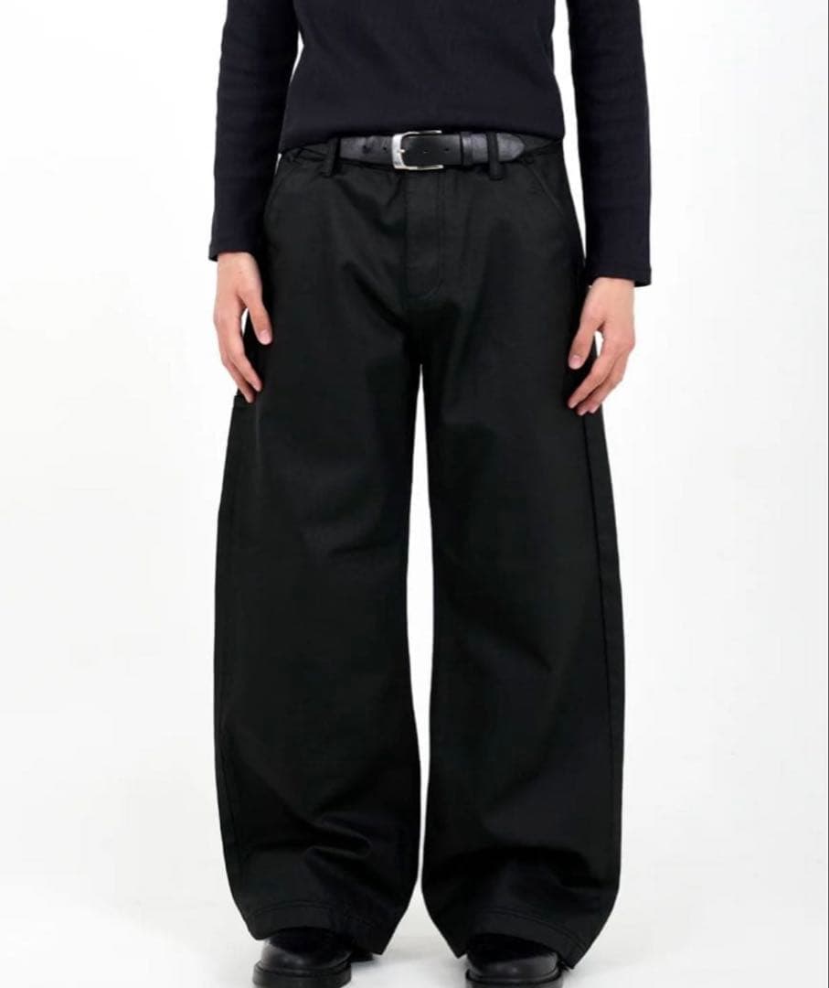 パンツ ASAPMODE Stacked Oil Coating Wide-Leg