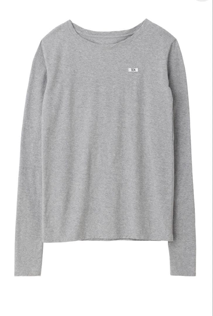 SEA グレー ヴィンテージコットン L/S TEE ロンT シー rie