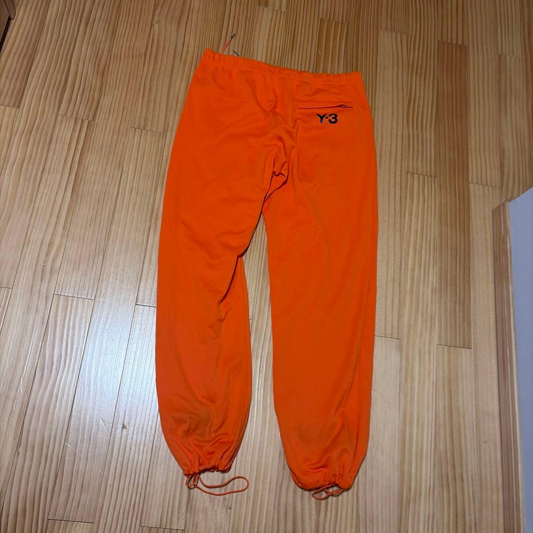 Y-3 オレンジ パンツ ジッパーポケット付き