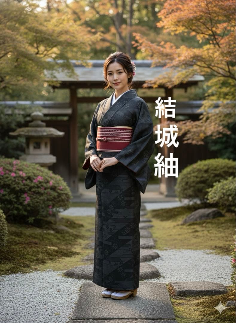 ☘️目玉品☘️【至宝品】●茨城県重要無形文化財●【結城紬】●草木染●高機織●紬●