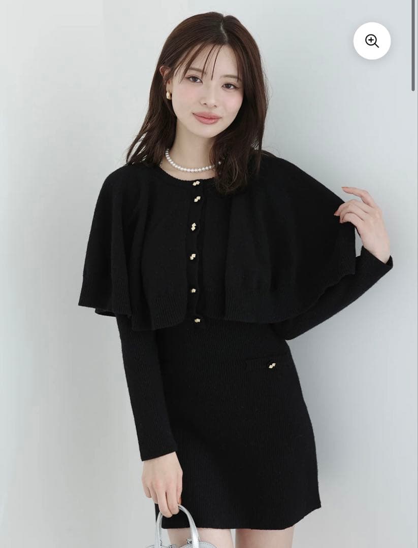 ケープデザインニットワンピース エイミーイストワール