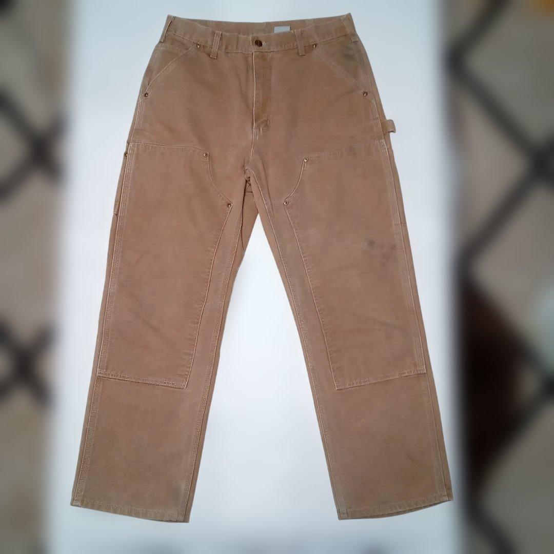 carhartt カーハートダブルニー　 90sUSA製 W34L30 ベージュ